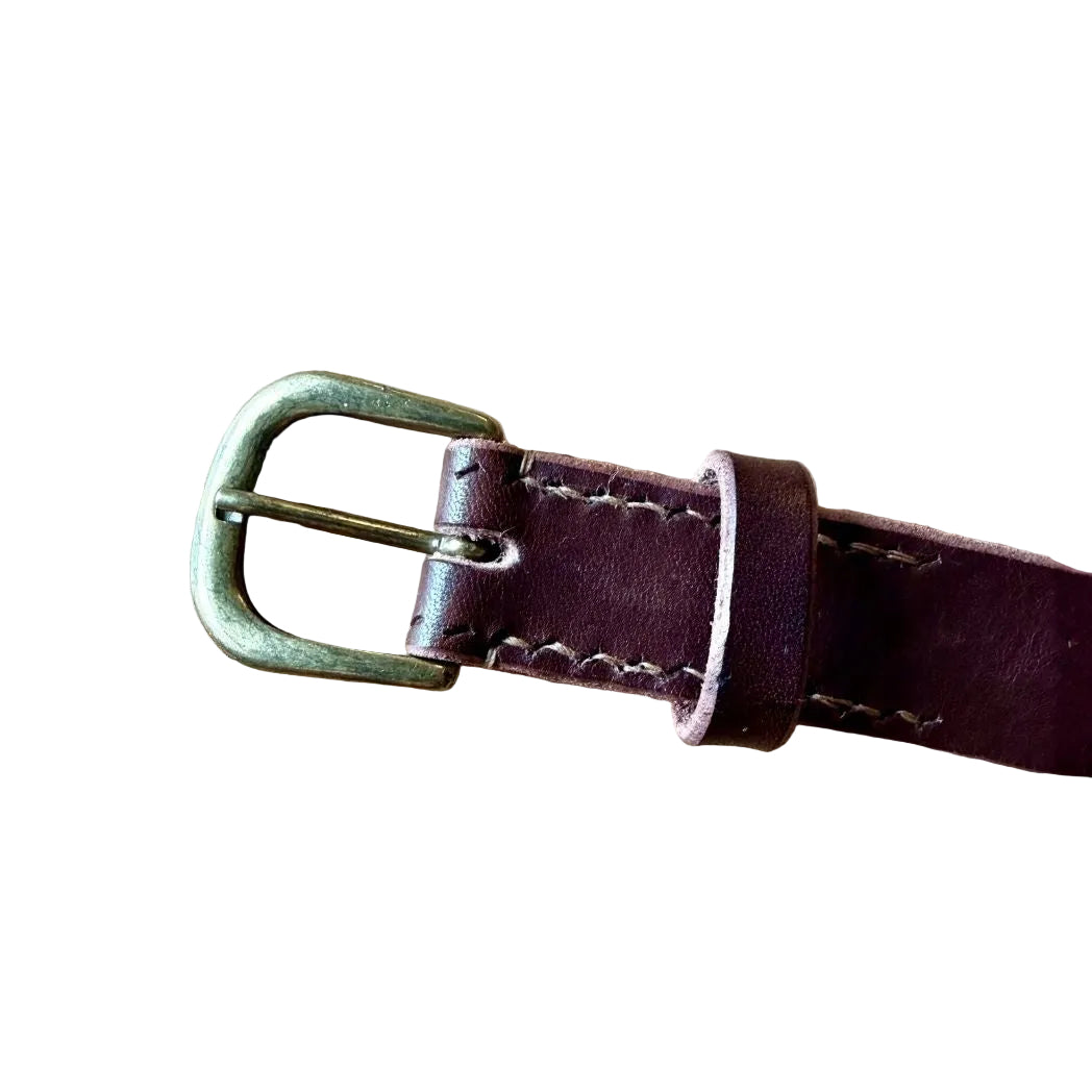 Handgjort läderbälte - svenskt läder - bredd 25mm