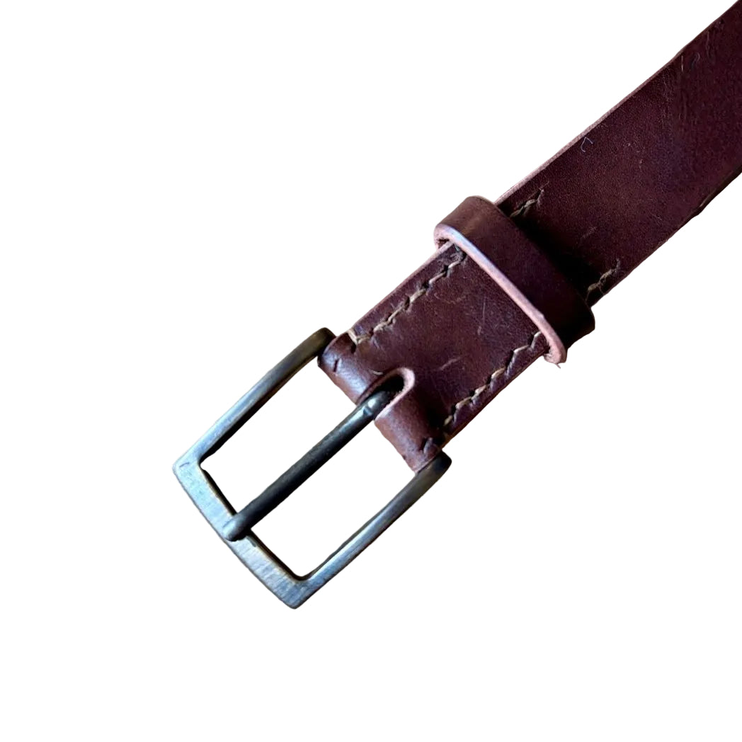 Handgjort läderbälte - svenskt läder - bredd 30mm