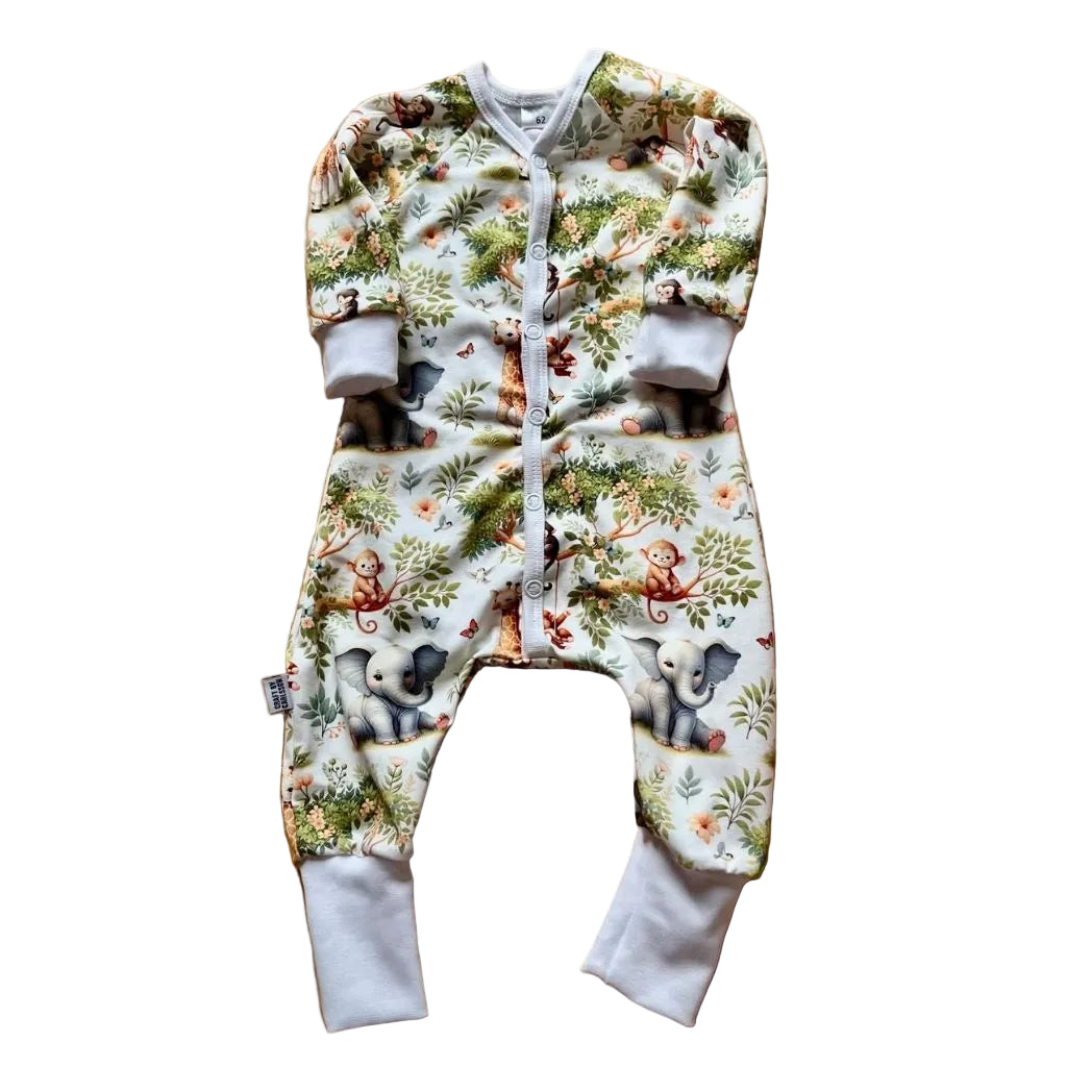 Pyjamas bebis och barn, stl 56-92 ca 1 mån-2 år | Djungeldjur
