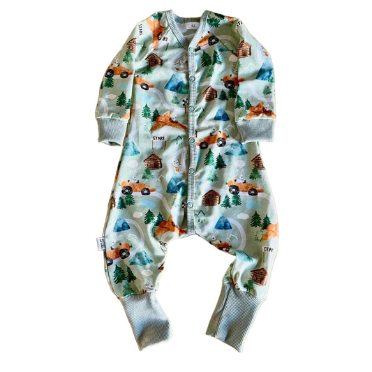 Pyjamas - Körande söta morotsbilar och flygplan