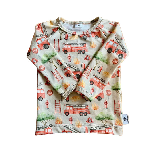 Tröja lång ärm - Brandbilar