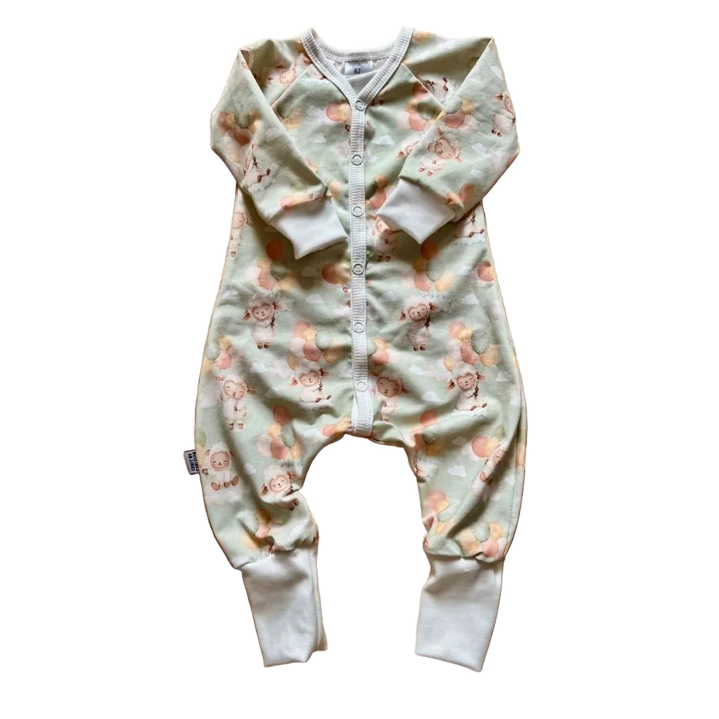 lamm-ballonger-pyjamas-barn-ekologisk bomull-GOTS-oekotex